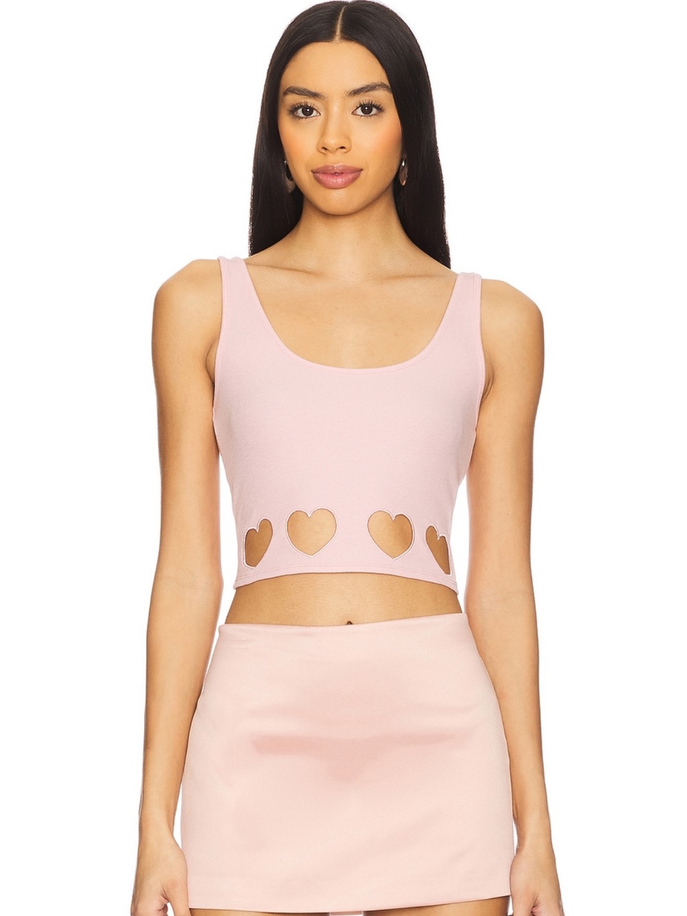 Lovers & Friends Crop Top with Heart Cutouts